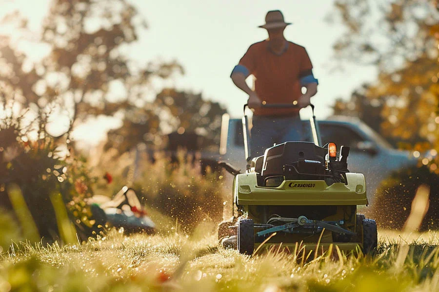 battery powered lawnmower