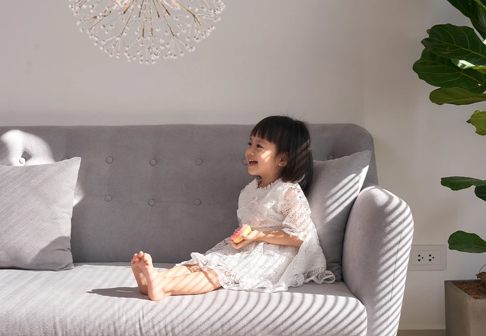 Antique Brass Chandelier with Crystals